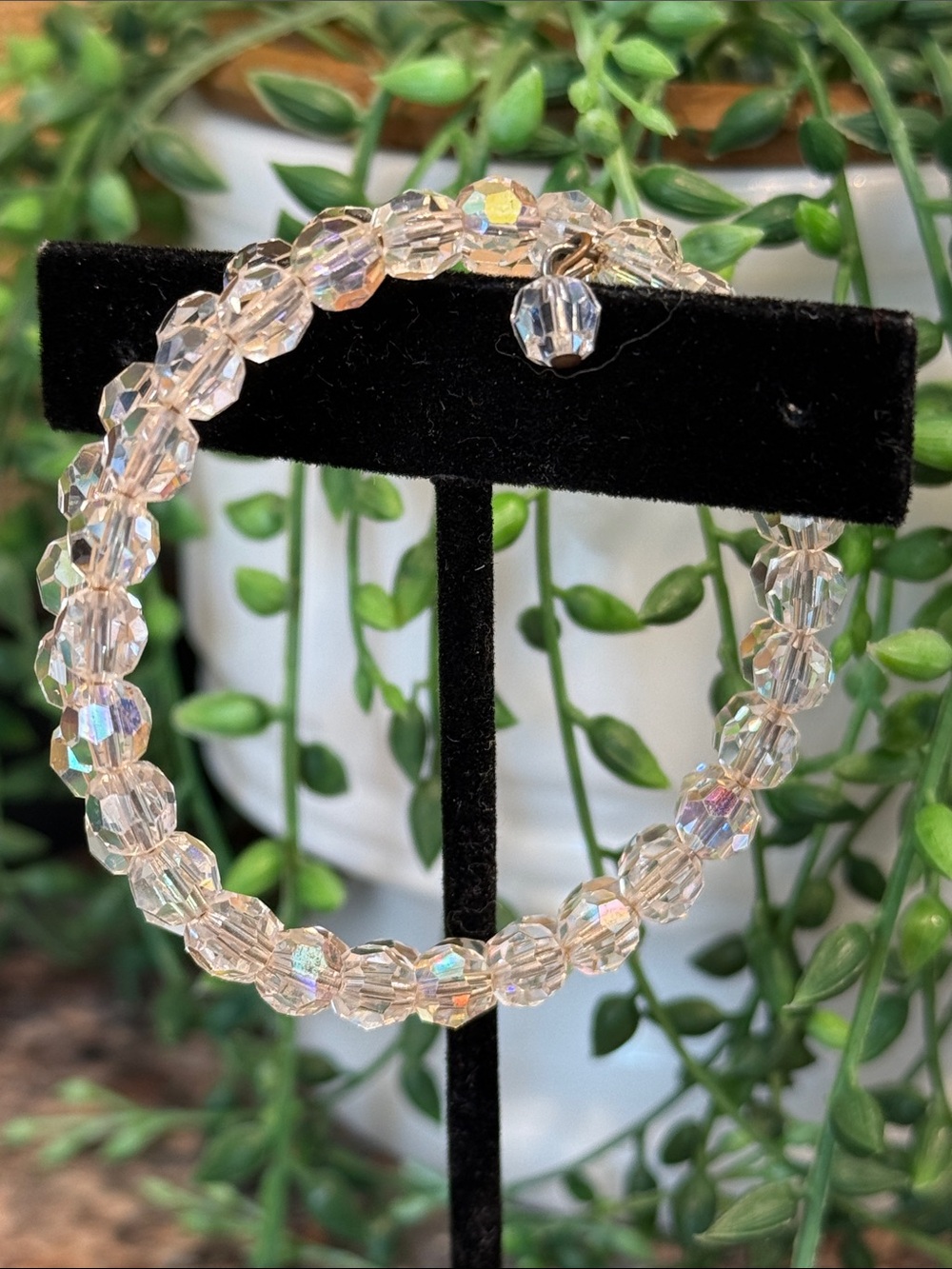 Vintage beaded wire bracelet